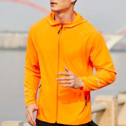 Jackets Men Women Running Jacket Lightweight Camping Hiking Windbreaker Outdoor Windproof LongSleeved Zipper Hoodie Sports Jacket