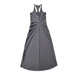 Fit Not Picky Enough to Into a Long Skirt Pleated Cut Vest Skirt Slimming Suspender Dress Womens Large Hem Super Long Vest SkirtFVP2