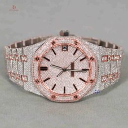 Luxury watch crafted with moissanite diamonds that passes the diamond test and frame of this watch is High quality