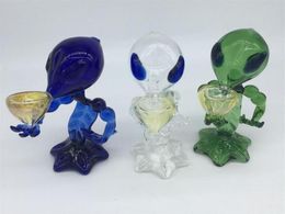 Alien Glass Pipes Mini G Spot Alien Pipes Recycler Dab Rig Glass Smoking Hand Pipes 669quot Inch Glass Oil Burner293l1777473