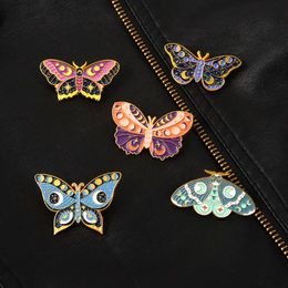 New Insect Animal Alloy Jewelry Cartoon Cute Colorful Butterfly Shaped Enamel Brooch