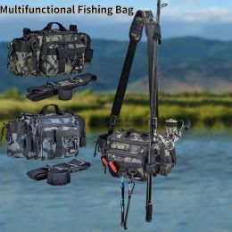 Bags Multifunctional Fishing Tackle Bags Lure Storage Pouch Single Shoulder Bag Waist Pack Fish Outdoor Storage Backpack Fishing Bag