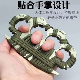Power Sports Equipment Paperweight Easy To Use Travel Gaming Portable Keychain Four Finger Rings Belt Buckle Perfect Factory Iron Fist Outdoor Fist Ring 815043