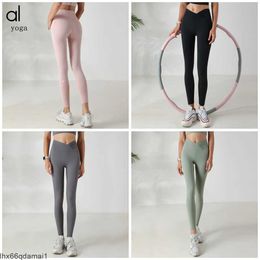 Designer Womens align leggings top yoga shorts knee length women gym legging high waist pant Elastic Fitness Lady Outdoor Sport 980I