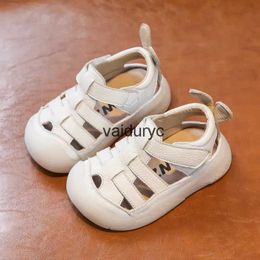 First Walkers Baby Girls Boys Sandals 2024 Summer Infant Toddler Shoes Genuine Leather Soft-soled School Kids ldren BeachH24229