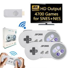 Consoles SF900 Retro Game Console for Super Nintendo 16 Bit Game Stick 4700 Games HD Video Game Consoles for NES SNES Wireless Controller