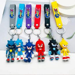Ses fare Sony Keychain çizgi film anime çift çanta anahtarlık kolye küçük hediye anahtarlık toptan