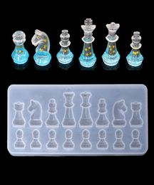 International Chess Shape Silicone Mould DIY Clay UV Epoxy Resin Mould Pendant Moulds for jewelry7365064