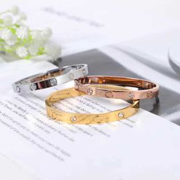 Designer charm ZhiCarter Bracelet Fifth Generation Screwdriver LOVE Titanium Steel Plated 18K Rose Gold Batch