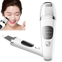 Scrubber USB Electric Ultrasonic Beauty Instrument Shovelling Knife Machine for Blackheads/Exfoliation/Deep Cleansing/Facial Skin Firming