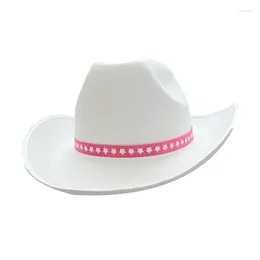 Berets Western White Cowboy Hat Household Decorative Ornament Crafts Accessory