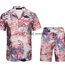 Men Shirts Designer T Shirt Set Print Hawaii Floral Casual Shirt and Short Loose Silk Shirt Tees Womens Mens Tshirt Sandy Beach Shorts Summer Shirt 10