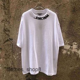 Men's Sweaters Hoodies designer T-shirts balenciga Aimenpan original Paris Bib neckline letter and wo loose large round neck pure TUEY 94WY