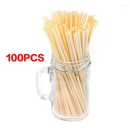 Drinking Straws Environmentally Friendly Wheat Straw 20cm Drinkware Kitchen Tools And Gadgets Cocktail Portable /pack