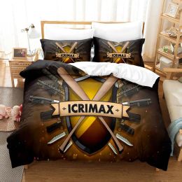 sets Icrimax Bedding Set Single Twin Full Queen King Size Bed Set Aldult Kid Bedroom Duvetcover Sets 3D Print Icrimax 2022