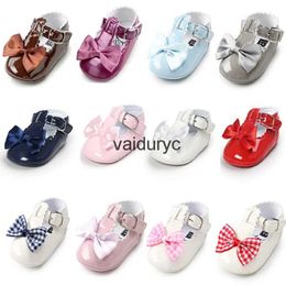 İlk Yürüteçler Bebek Kız Kız Ayakkabı Bahar Yaz Pu Bling Parlayan Bowknot Anti-Slip Pamuk Sole Walker Yenidoğan Toddlerh24229