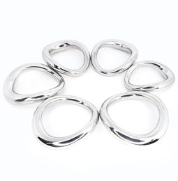 Stainless steel penis bondage lock cock Ring Heavy Duty male metal Ball Scrotum Stretcher Delay ejaculation BDSM Sex Toy men9424206