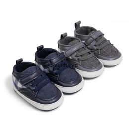 First Walkers Newborn Baby Canvas Shoes Color Blocking Casual Day Toddler Boy Girl Sports Anti-Slip SneakersH24229