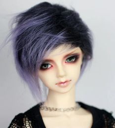 M0308 children handmade toy 1/6 1/3 1/4 uncle Doll wig BJD/SD doll props Accessories Ice purple hair 1pcs