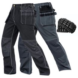 Pants Cargo Pants Men with Knee Pads Carpenter Pants Men Workwear Multi Pockets Work Trousers Men Construction