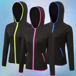 Jackets 2020 New Running Jacket Women Yoga Zipper Long Sleeve Shirt Women Sport Jacket Fitness Ladies Hoodies Sports Women's Clothing