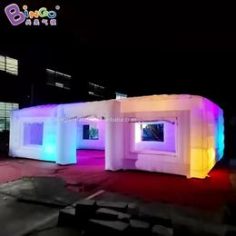 advertising inflatable square trade show tent with lights for outdoor party event decoration toys sports