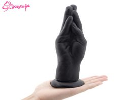 Fist Dildo Realistic 3D Hand Desgin Anal Dildo Big Hand Stuffed Anal Plug Erotic Sex Toys Suction Arm Fisting for Women Lesbian Y05529279