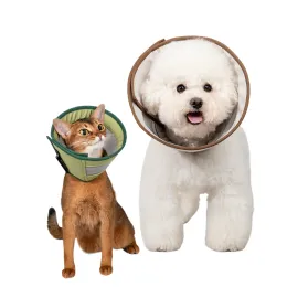 Leads Pet Cat Dog Elizabeth Circle Antilick Ring Pet Head Cover Antibite Mesh Breathable Cone