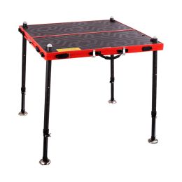 Tools 1MX1M Carbon Fibre Fishing Platform with Black Red Edge Light Texture Folding Carbon Fishing Platform Fishing stand Collapsible