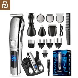 Trimmers Youpin Hair Trimmer 11 In 1 Water Proof Kit Face Beard Body Grooming Kit Hair Clipper Men Trimmer Electric Hair Cutting Machine