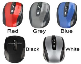 24GHz USB Optical Wireless Mouse USB Receiver mouse Smart Sleep EnergySaving Mice for Computer Tablet PC Laptop Desktop With Whi1166209