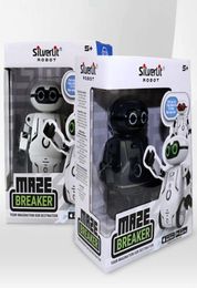 Silverlit Maze Breaker Maze Robot Kids Toys Follow Routes Dance Record Voice Music Remote Control Boys RC Robot Christmas Gift 096212508