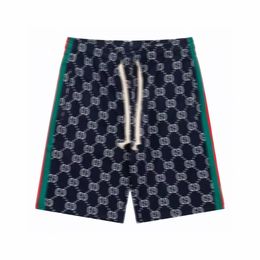 Men's shorts Designer Pants Light Luxury Classic fashion Summer vacation shorts full of letter logo jacquard side stripes