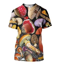 Men039s TShirts Fashion Tshirt 3D Printed Mushroom Tee Shirt Oneck Large Summer Casual Tshirts Tops M21188204111