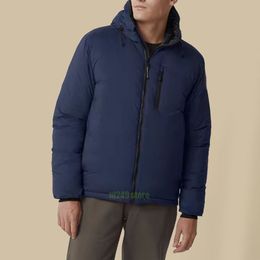 Designer canadense para baixo parkas jaquetas inverno dos homens com capuz ao ar livre leve canadá jaqueta de luxo casal azul marinho casaco preto