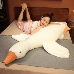 Cushions Huge Goose Side Sleep Body Pillow Doll Stuffed Animal Sleeping Pillows for Bedroom Girlfriend Birthday Present Festival Gift