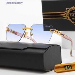 Original 1to1 Dita Tita Fashion Trend Mens and Womens High end Sunglasses Anti Strong Light Travel Leisure