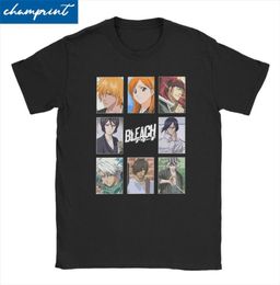 Men039s T Shirts Leisure Supernatural Bleach Characters Men Women039s Cotton Shirt Ichigo Tees Plus Size Clothes9738659