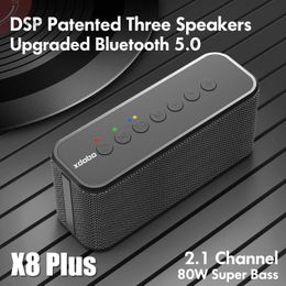 Cell Phone Speakers XDOBO X8 Plus 80W X8 60W Portable Wireless Bluetooth Speaker BT5.0 Power Bank TWS Subwoofer Battery 10400mAh Audio PlayerL2402