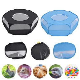 Pens Pet Playpen Small Animals Tent Rabbit Cage Chicken Coop With Top Cover Exercise Yard Fence For Dog Cat Rabbits Hamster Portable