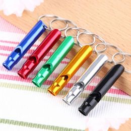 Keychains Lanyards Portable Self Defense Keyrings Rings Holder Car Key Chains Accessories Outdoor Cam Survival Mini Tools Promotio Dh795