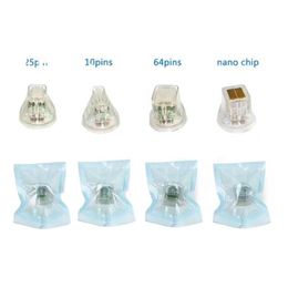 4 Tips Disposable Cartridge 10 25 64 Nano Head Gold Cartridge Fractional Rf Microneedle Microneedling Micro Needle Machine Accessories Parts