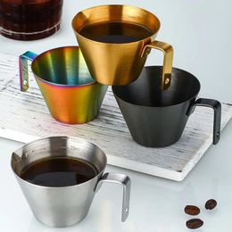 Coffee Pots 304 Stainless Steel Espresso Measuring Cup Food Grade With Handle Small Pouring Scale 100ml S Home