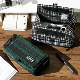 Markers Pencil Case Large Capacity Storage Pen Pouch Holder Marker Bag Teen Student School Office Desk Organizer Portable Stationery