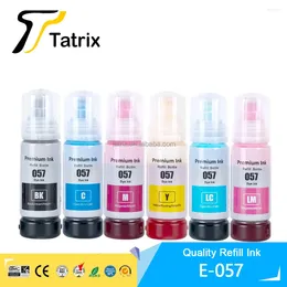 Ink Refill Kits Tatrix For Epson 057 Compatible Colour Water Based Bottle Bulk Inkjet L8050/L18050 Printer