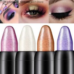 Eye Shadow Pearlescent eye shadow stick waterproof stain free 2 in 1 makeup pen glitter shimmer lasting penQ240229