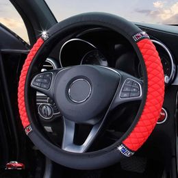 Steering Wheel Covers Beautiful Leather Embroidery Car Cover Without Inner Ring For -BenzA-Klasse -3 Series