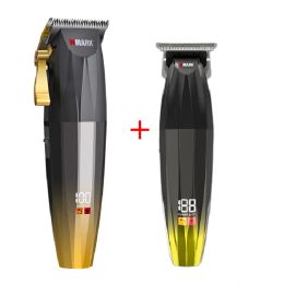 Trimmers Professional Hair Clippers for Men,Hair Cutting Kit& Zero Gap TBlade Trimmer Combo,Cordless Barber Clipper Set with LED Display