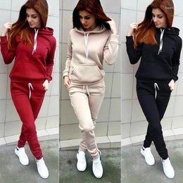 Women's Hoodies 2024 Autumn/Winter Sweater With Fleece And Hat Sports Set For Women