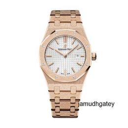 Timepiece Wristwatch Tourbillon Watch AP Wrist Watch Royal Oak Series 18K Rose Gold 33mm Quartz Movement Womens Watch 67653OR